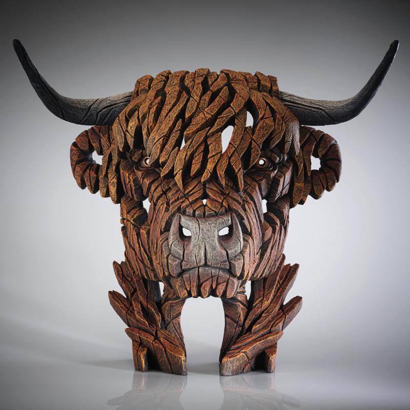 Highland Cow Bust - Natural